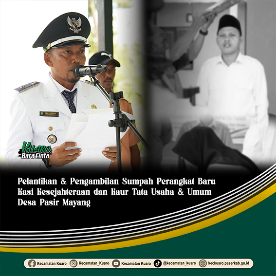 pelantikan-pengambilan-sumpah-perangkat-baru-kasi-kesejahteraan-dan-kaur-tata-usaha-umum-desa-pasir-mayang